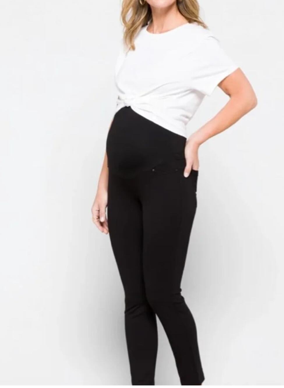Liverpool Reagan Maternity Skinny Pant Womens Size 26 Black Legging Jegging New